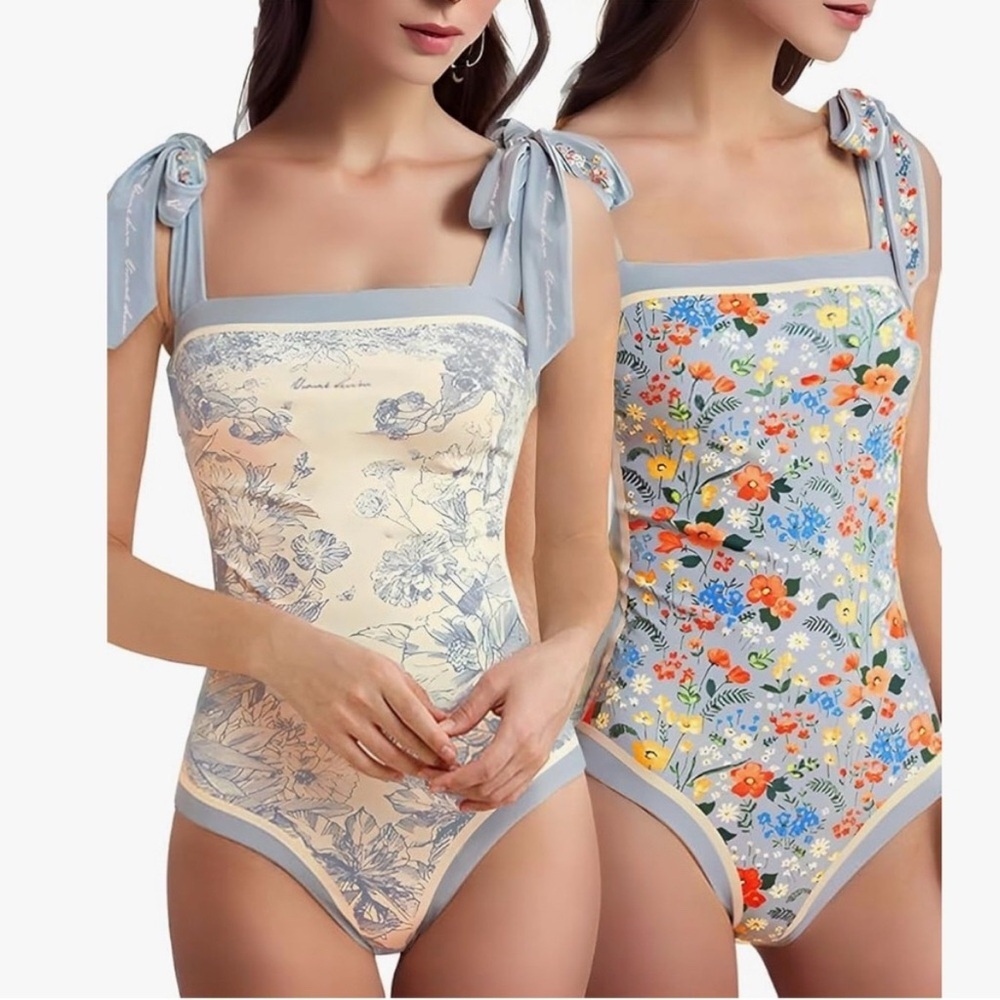 Skays ‘Visual Swim’ Reversible Floral Tie-Strap One-Piece